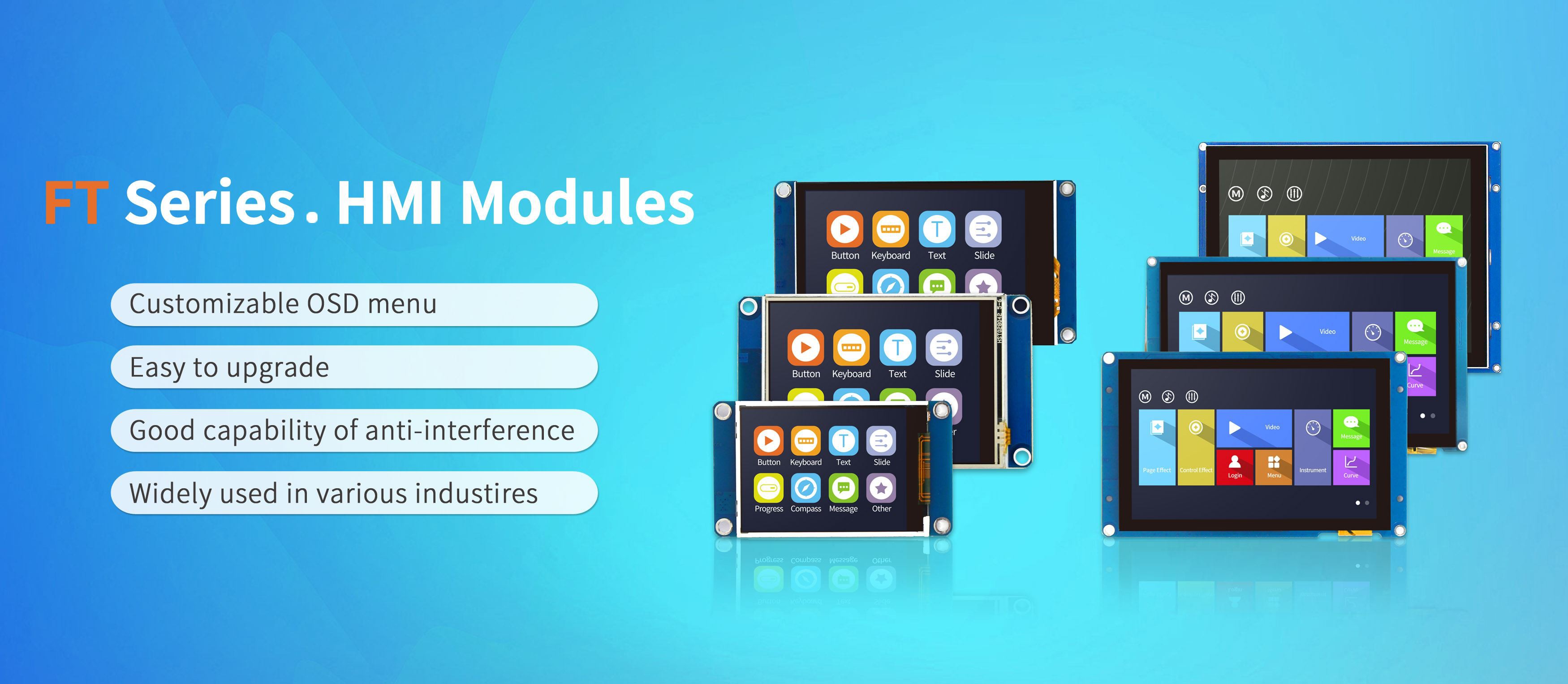 Custom Uart Touch Panel for your project